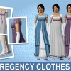 Kläddesign som jag gjort till spelet The sims 3. Jag har alltid gillat Jane Austens bok Stolthet och fördom. Så jag gjorde de här kläderna för att efterlikna klädstilen som de hade på den tiden.